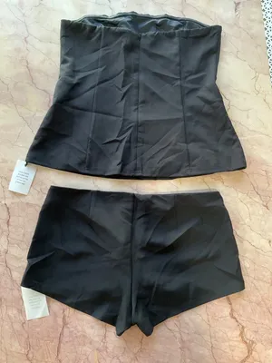 superdown Daija Shorts Set in Black XSmall New Womens Tube Top thumbnail 5