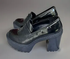 Madden Girl Chunky Block Heel Platform Y2K Goth Shoes ~8 thumbnail 1