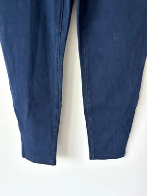 Halara Maternity Blue Stretchy Jean Jeggings Over Belly Panel thumbnail 5
