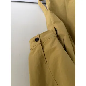 A New Day‎ Womens Large Mustard Yellow Double Breasted Trench Coat with Belt thumbnail 5