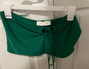 American Threads Green Strapless Top thumbnail 1