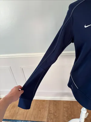 Nike Hooded Running Top Size Medium Quarter Zip Dri-Fit Lightweight Layering thumbnail 4