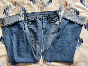 American Eagle Jeans Stretch Cuffed Stovepipe Jeans thumbnail 2
