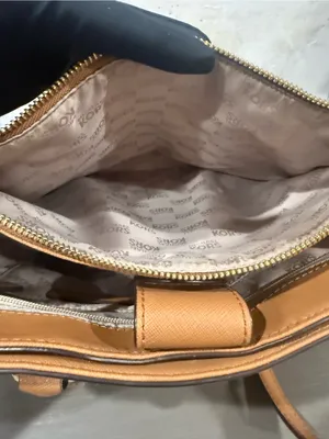 Michael Kors Kellen Acorn Medium Satchel Crossbody Saffiano Leather Bag ECU thumbnail 5