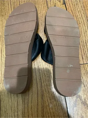 Corkys Twisted Double Strap Slide Sandals Black Womens Size 10 Casual Comfort thumbnail 7