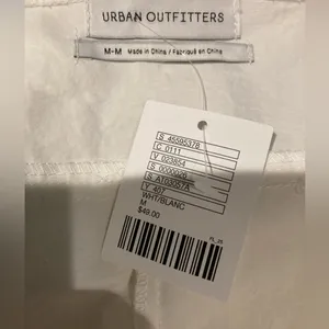 Urban Outfitters NWT apron style white cotton tank top. Size medium. thumbnail 5