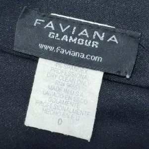 🍁 Faviana One Shoulder Bow Ruffle Stretch Mini Cocktail Party‎ Dress Sz 0 Black thumbnail 12