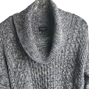 American Eagle Women's Cowl Neck Chunky Knit‎ Sweater Size L Multicolor thumbnail 5