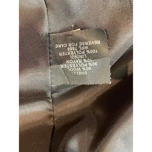 Anne Klein Brown Double Breasted Short Length Wool Blend M Lined Peacoat thumbnail 9