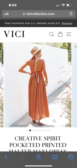 Vici Collection Halter Maxi Dress thumbnail 3