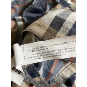 Zara Brown Wool Plaid Check Collared Long Sleeve Button Down Shirt Coat Jacket S thumbnail 6