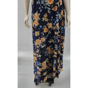 Lulus Elegant Admiration Maxi One Shoulder Dress XL Navy Floral Wedding Guest thumbnail 7