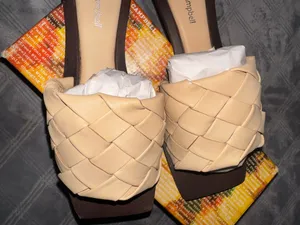 Jeffrey Campbell Costello-L natural brown slide sandal size 9 thumbnail 3