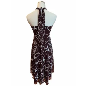 Vintage City Triangles Y2K Tropical Halter Dress Sz S Boho Fairy Grunge Babydoll thumbnail 5