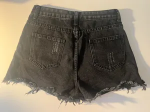 Levi's Black Jean Shorts thumbnail 3