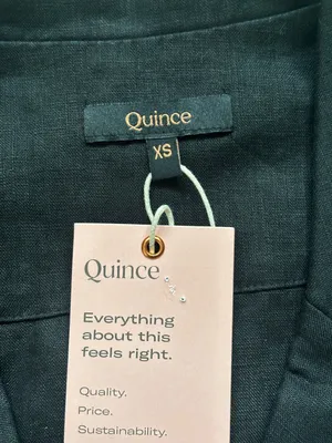 Quince 100% European Linen Black Women’s Short-Sleeve Button-Down Shirt Size XS thumbnail 5