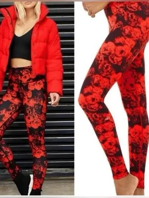 NWOT Alo Yoga vapor rose full length legging size XS thumbnail 2