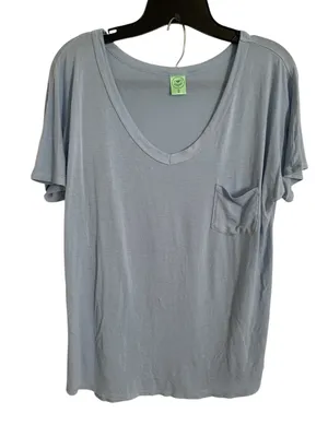 Women’s Light Blue Pocket Pajama Set with Subtle Embroidery Size M thumbnail 10