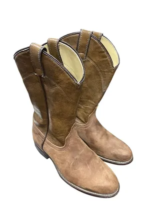 Laredo wms brown leather USA vintage mid calf western boots sz 7M SKU 10-276 thumbnail 13