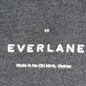 Everlane Dream Kick Flare Pants Black Organic Cotton Modal Side Zip‎ Size Medium thumbnail 8