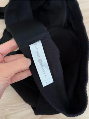 Kindred Bravely Medium NEW Ribbed Signature Nursing Maternity Bra Black thumbnail 5