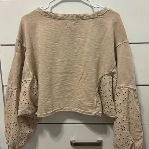 Anthropologie Pilcro Batwing Eyelet Sweatshirt thumbnail 3