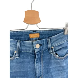 MOTHER The Looker Ankle Fray Skinny Jeans Birds of Paradise Blue Size 26 thumbnail 7