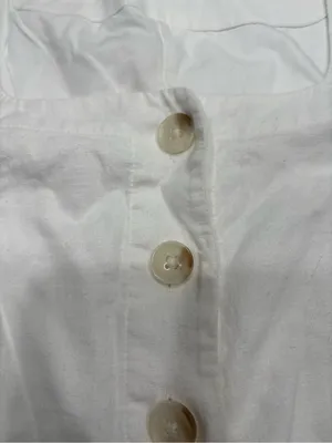 NWOT Banana Republic White Linen-Blend Top thumbnail 6