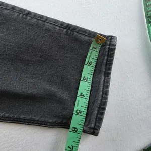 American‎ Eagle Womens High Waisted Mom Jeans Washed Black Stretch 10 Long thumbnail 11