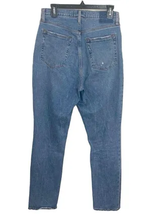 Abercrombie & Fitch the ‘90s slim straight ultra high rise distressed jeans 30 thumbnail 2