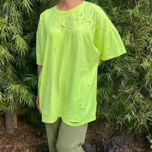 Fruit of the Loom Destroyed Bleached Neon Tee thumbnail 2