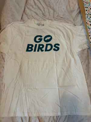 Go Birds eagles white tshirt Size XXL thumbnail 4