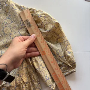 NWT Sundays Eden Celestial Bloom 100% Cotton Floral Tiered Ruffle Mini Dress‎ XS thumbnail 10