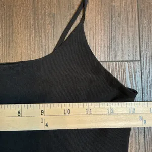 Brandy Melville Mesh Overlay Cami Crop Top Black Spaghetti Strap One Size Y2K thumbnail 2