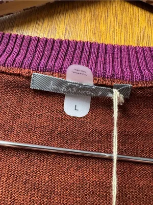 Smartwool Front Range Merino Wool Knit Sweater Cinnamon Heather Large NEW READ thumbnail 7
