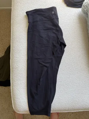 Lululemon Wunder Under Cropped Black Leggings thumbnail 2
