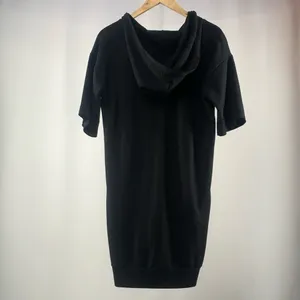 Jenna Dewan x Danskin Oversized Hooded Sweatshirt Dress in Black Size‎ Large thumbnail 5