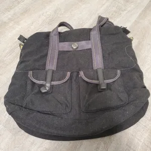 Lululemon Athletica Lucky Wool Charcoal Gray Neon XL Tote Bag thumbnail 2
