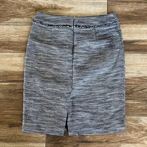 Karl Lagerfeld blue tweed pencil skirt thumbnail 4