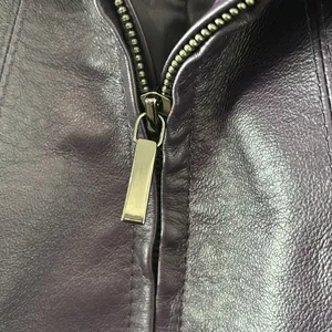 Genuine Leather Deep purple  Jacket East 5 Large thumbnail 2