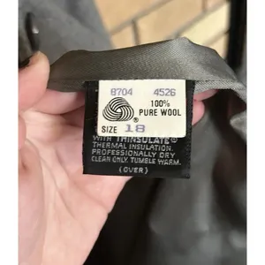 M. Liman Penguin Fashions Womens Vintage Wool Button Long Coat Gray Size 18 thumbnail 7