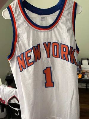 Authentic Autographed NY Knicks White Size XL thumbnail 1