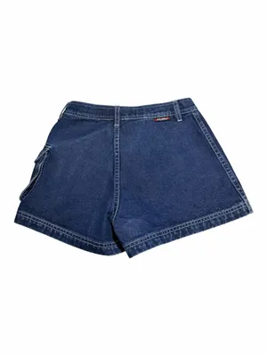 FUBU Navy Denim Cargo Shorts with Side Pocket thumbnail 2
