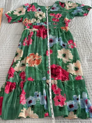 Luxology Floral Midi Dress Women's Size Large‎ thumbnail 6