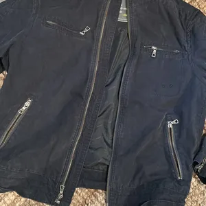 Gap Navy Blue Cargo Utility Jacket Size Large thumbnail 5