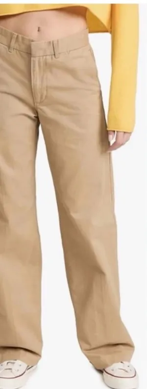 Levi’s Baggy Trousers Tan Size 25 / 0 Wide Leg High Rise Cotton Pants thumbnail 1