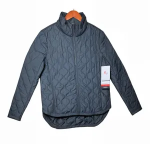 Pulse Black Quilted Winter Jacket thumbnail 1