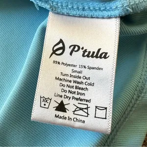 P’tula Bree Racerback Active Tank Top Small Blue thumbnail 3