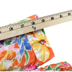 Lauren Ralph Lauren Shirt Womens L Orange Floral Cotton Button Front 3/4 Sleeve thumbnail 11