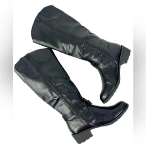 NIB - St. John’s Bay Black Riding Boots | Tall Classic Everyday Boots | Size 8.5 thumbnail 7